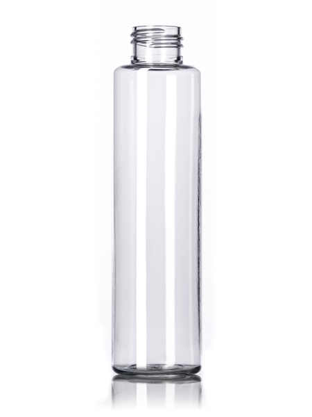 4 oz clear PET slim cylinder round bottle with 24-410 neck finish ...